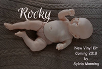 Rocky Reborn Vinyl Doll Kit by Sylvia Manning Old Rare Retired  23-24"