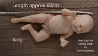 Rocky Reborn Vinyl Doll Kit by Sylvia Manning Old Rare Retired  23-24"