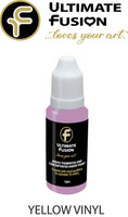 Ultimate Fusion All in One Air Dry Paint Yellow Vinyl 12ml Bottle (.4 ounce)