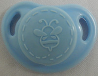 HoneyBug CutiePie Micro Preemie Pacifier For 10-13" Dolls-Sky Blue