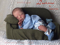 Luciano Reborn Vinyl Doll Kit by Cassie Brace