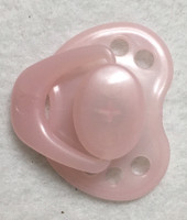 HoneyBug Sweetheart Newborn Pacifier for 18" Dolls-Pearly Rainbow Pink