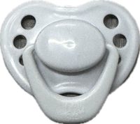 HoneyBug Newborn Pacifier for 18" Dolls - Silver Cloud