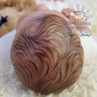 Brown Hair Tutorial Set for 3-D Reborn Hair Painting by Christine Woolley