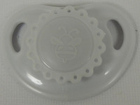 HoneyBug Sweetheart Newborn Precious Vintage Pacifier for 18" Dolls-Silver Cloud