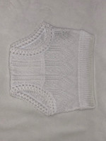 Knit White Diaper Cover made in 100% Spanish Cotton 