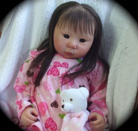 Mei Ling Toddler reborn vinyl doll kit by Adrie Stoete