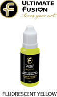 Ultimate Fusion All in One Air Dry Paint Fluorescent Yellow 12ml Bottle (.4 ounce)