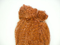 Irresistables Curly High Quality Premium Yearling Mohair Golden Red 1 oz.