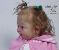 MaryJo Reborn Vinyl Toddler Doll Kit with Down Syndrome by Doris Moyers Hornbogen
