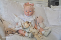Arianna Awake Reborn Vinyl Toddler Doll Head by Reva Schick - Head Only