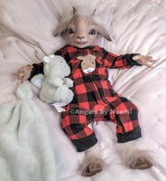 Farnus the Satyr (Goat) Reborn Vinyl Doll Kit by Noemi Smith 