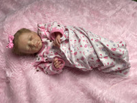 Denver Rose Reborn Finished Baby Girl Collectors Doll sculpted by Marita Winters