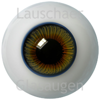  German Glass Eyes: Full Round Mouthblown Blue Topaz