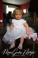 Millicent Toddler Reborn Vinyl Toddler Doll Kit by Ping Lau 28 Inches