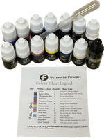 Ultimate Fusion Starter Set of 12 Air Dry Paints + 2 Mediums