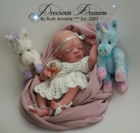 Lil" dot Micro Mini Vinyl Reborn Doll Kit by Ruth Annette Irresistables Exclusive
