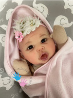 Colby Silicone Reborn Doll Head by Ping Lau Unpainted or Painted