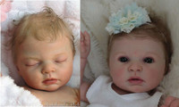 Indra Asleep Reborn Vinyl Doll Kit by Reva Schick