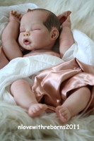 Jasmine Reborn Vinyl Doll Kit by Tomas Dyprat Head and Limbs  20" 