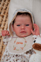 Silvia Reborn Vinyl Doll Kit by Adrie Stoete 19" A portrait of Silvia Ezquerra as a baby