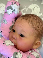 Colby Silicone Reborn CUDDLE BABY Ethnic Skin Tone by Ping Lau Ready to Go Pink Sheep  18"