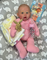 Colby Silicone Reborn CUDDLE BABY by Ping Lau Ready to Go Pink PJ's 18"