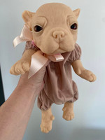 Freida the French Bull Dog Puppy Reborn Vinyl Doll Kit by Simon Laurens 16"
