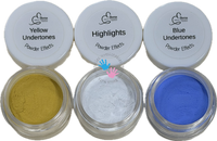 E-Borns Powder Effects Undertones & Highlights Set: White, Yellow and Blue