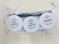 E-Borns Powder Effects Undertones & Highlights Set: White, Yellow and Blue