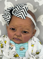 Saylor Silicone Reborn CUDDLE BABY Ethnic Skin Tone by Ping Lau Bumble Bees 18"