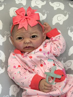 Saylor Silicone Reborn CUDDLE BABY Medium Skin Tone by Ping Lau Cherries 18"