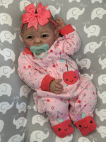 Saylor Silicone Reborn CUDDLE BABY Medium Skin Tone by Ping Lau Cherries 18"