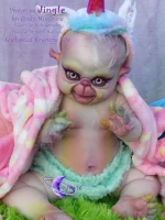 EKK Jingle Fantasy Kersmudgeon Reborn Vinyl Doll Kit by Cindy Musgorve 20"