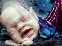 EKK Fennwynn Reborn Vinyl Vampling Doll Kit by Valerie Kruger 19"