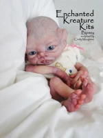 EKK Bipsey Manor Elf Reborn Vinyl Doll Kit by Cindy Musgrove 12"
