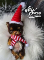 EKK Pickles Laying the Chihuahua Reborn Vinyl Doll Kit by Cindy Musgrove 8"