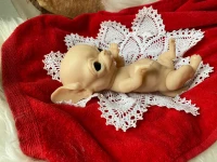 EKK Pickles Laying the Chihuahua Reborn Vinyl Doll Kit by Cindy Musgrove 8"