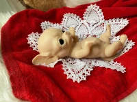 EKK Pickles Laying the Chihuahua Reborn Vinyl Doll Kit by Cindy Musgrove 8"