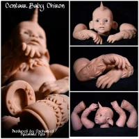 EKK  Chiron Reborn Vinyl Centauricorn, half centaur and half unicorn Doll Kit by Jodie Lombardo 21" 