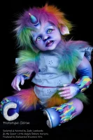 EKK  Chiron Reborn Vinyl Centauricorn, half centaur and half unicorn Doll Kit by Jodie Lombardo 21" 