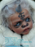 EKK  Chiron Reborn Vinyl Centauricorn, half centaur and half unicorn Doll Kit by Jodie Lombardo 21" 