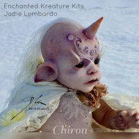EKK  Chiron Reborn Vinyl Centauricorn, half centaur and half unicorn Doll Kit by Jodie Lombardo 21" 