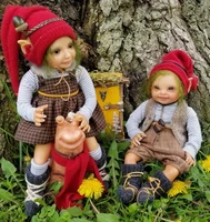 EKK  Tolliver the Resident Brownie Reborn Vinyl  Doll Kit by Lauren Jaimes 10-11" 