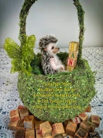 EKK Hans Reborn Vinyl Hedgehog Doll Kit by Marjoline Barge 10"