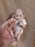 EKK Anna Banana Reborn Vinyl  Baby Chimp Doll Kit by Yulia Shaver 8"