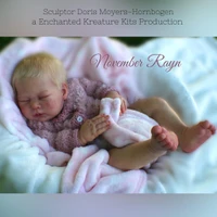 EKK November Rayn  Reborn Vinyl Doll Kit by Doris Moyers Hornbogen 22" Enchanted Kradle Kits