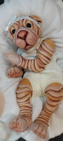 EKK Huckleberry the Shar-Pei Pup Reborn Vinyl Doll Kit by Jodie Lombardo 22"
