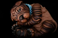 EKK Huckleberry the Shar-Pei Pup Reborn Vinyl Doll Kit by Jodie Lombardo 22"