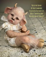 EKK Benny the baby Minataur Hybrid Reborn Vinyl Doll Kit by Jodie Lombardo 21-22"